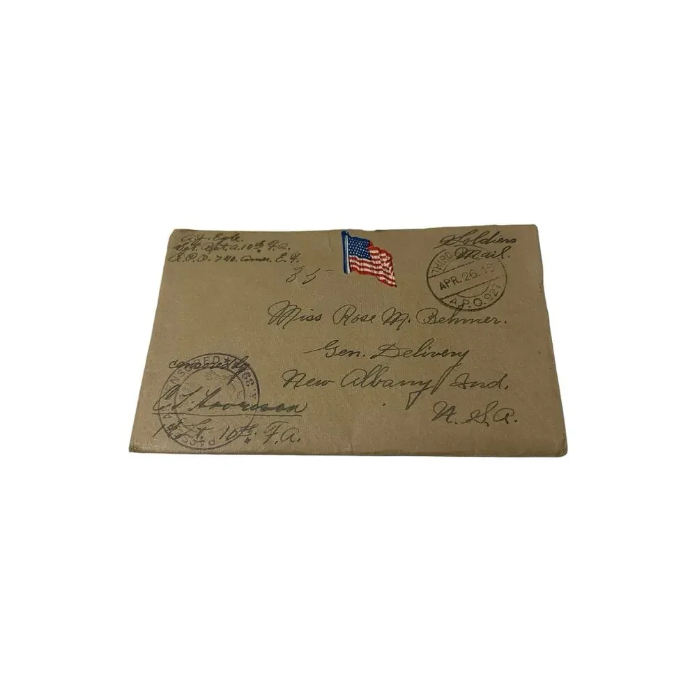 Antique Postal History WWI w/Original Love Letter Included Romantic Letter 1919